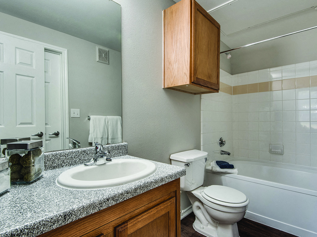 Master bathroom at Kensley Apartment Homes